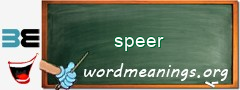 WordMeaning blackboard for speer